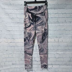 Victoria's Secret Leggings 6 High Rise Women's Yoga Activewear Athletic Marbled